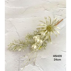 Pick de ramas con flor (verde)