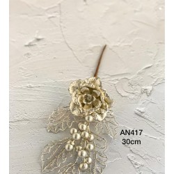 Pick de ramas con flor (champán)