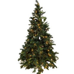 Árbol de Navidad Verde de 210cm (1298 ramas) con Luces LED Integradas