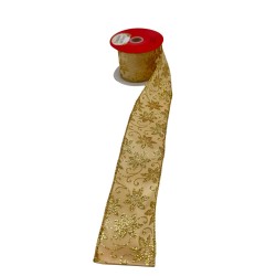 Cinta Navideña Decorativa en Rollo de 9.1m