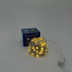 Luces Navideñas con 400 LEDs en cable transparente de 50m