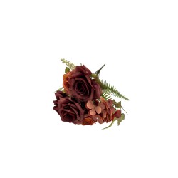 Bouquet Artificial De Rosa /Hortencia