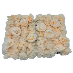 Placa Flor Rosa 40X60 - Champán 2388
