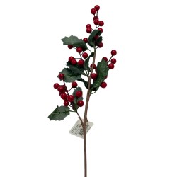 Vara Navideña De Moras Artificiales De 58Cm