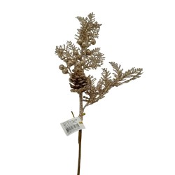 Bouquet Navideño Con Brillo De 40Cm