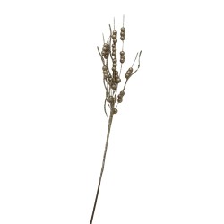 Vara Navideña De Bolitas Con Brillo De 72Cm