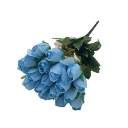 Bouquet De 18 Botones De Rosas Artificiales De 40Cm