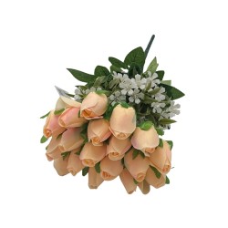 Bouquet De 18 Botones De Rosas Artificiales De 40Cm