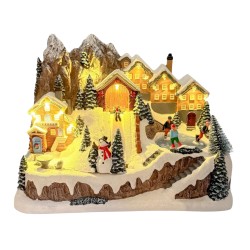 Villa Navideña Casitas Y Montaña