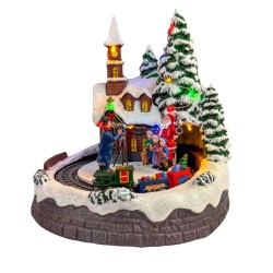 Villa Navideña Con Papa Noel Y Fotografo