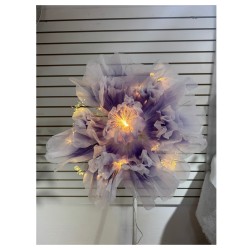 Flor Morada Decorativa Con Luces Led De 170Cm