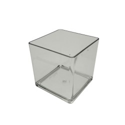 Florero De Acrílico Cuadrado 10Cm X 10Cm FV104 FLORIPASTORE