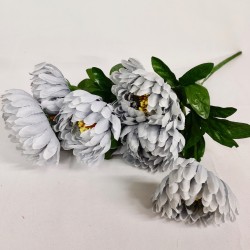 Bouquet de Crisantemos (gris)