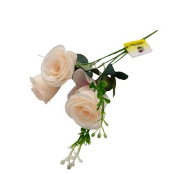 Bouquet De 5 Mini Rosas Artificiales De 28Cm