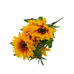 Bouquet De 7 Girasoles Artificiales De 28Cm