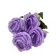 Bouquet Artificial De 5 Rosas De 26Cm