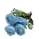 Bouquet Artificial De 5 Rosas De 26Cm
