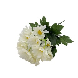 Bouquet Artificial De 7 Margaritas Blancas De 38Cm