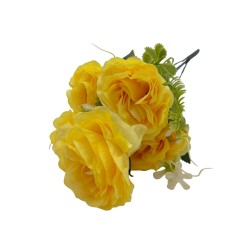 Bouquet Artificial De 5 Rosas De 38Cm
