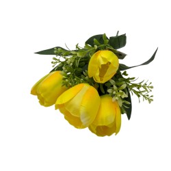 Bouquet Artificial De 5 Tulipanes De 81Cm
