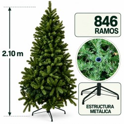 Árbol de Navidad Verde de 180cm (846 ramas)